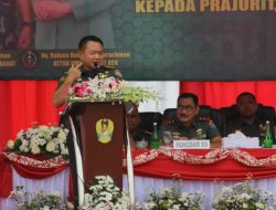 Pangdam XII/Tpr Dampingi Kasad Beri Arahan kepada Prajurit dan PNS se-Garnizun Palangka Raya