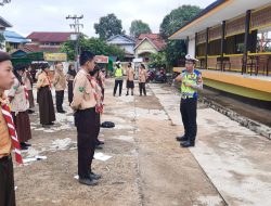 Upaya Kamseltibcarlantas, Polres Sekadau Ajar dan Latih Saka Bhayangkara