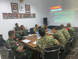 Persiapan Pelaksanaan Patroli Koordinasi Satgas Pamtas Yonif 645/GTY Besama Tentera Diraja Malaysia SERI I/2022