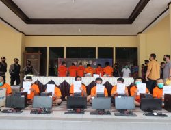 Polres Kubu Raya Ungkap Judi Online Dan Berhasil Mengamankan 9 Tersangka
