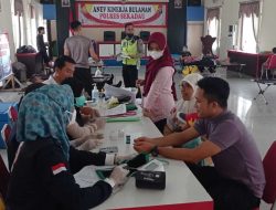 Jelang HUT Polwan ke-74 dan Hari Lalu Lintas ke-67, Polres Sekadau Gelar Donor Darah