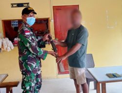 Sering Diobati, Warga Perbatasan dengan Sukarela Serahkan Senpi Rakitan kepada Satgas Pamtas Yonif 645/GTY