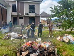 Dansatgas Pamtas RI-MLY Yonif 645/Gty Hadiri Pemusnahan Media Pembawa HPHK & OPTK