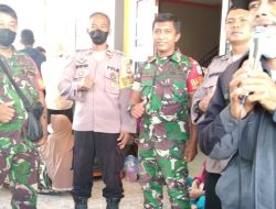 Warga Padati Kantor Desa Kapur Cairkan BLT BBM Subsidi, TNI-Polri Minta Warga Jaga Kamtibmas