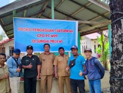 PT WPP Siap Tampung Keluhan Warga Melalui Posko Pasca Insiden Tumpahan CPO