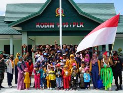 Kenalkan Profesi TNI Pada Anak, Kodim 1016/Plk Terima Kunjungan Field Trip Kemah Pelangi&nbsp;
