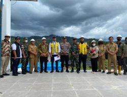 Wadan Satgas Pamtas Yonif 645/Gty Sambut Kunker Sekretaris BNPP ke PLBN Jagoi Babang