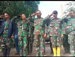 Di Hut TNI ke-77 Masyarakat Dusun Sungai Baung Ucapkan Terima Kasih Selesai Mengerjakan Jalan