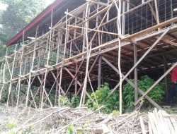 Miris !! Pembangunan Sekolah Dasar di Pulau Kabung Bengkayang Membahayakan Siswa