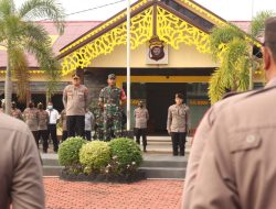 Apel Gabungan, Wujud Sinergitas TNI-Polri Jaga Kedaulatan NKRI di Wilayah Mempawah