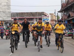 Bersama Bupati dan Forkopimda Mempawah, Wakapolres Rully Robinson Ikuti Serunya Fun Bike HUT ke-51 Korpri
