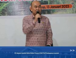 Pj. Bupati Landak Buka Rakor Forum CSR/TSLP Kabupaten Landak
