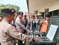 Satgas OMB Polda Kalbar Gelar Kesiapan Pengamanan Rapat Umum Capres dan Cawapres di Kalbar