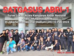 SATGASUS ABRI-1 Siap Amankan JIS Saat Kampanye Akbar AMIN