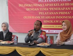 Lapas Singkawang Menggandeng Bank BSI Singkawang Berikan Sosialisasi Penerapan Budaya Pelayanan Prima