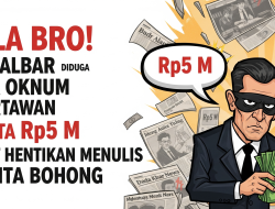 Gila Bro! di Kalbar Diduga Ada Oknum Wartawan Minta Rp5 M Buat Hentikan Menulis Berita Bohong