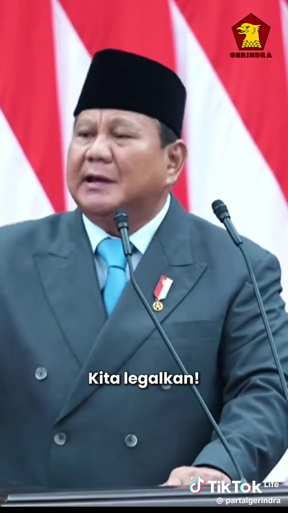 Presiden RI Prabowo Subianto