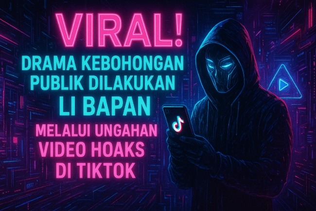 Ini drama kebohongan publik yang dilakukan oleh Lembaga Investigasi Badan Advokasi Penyelamat Aset Negara (LI BAPAN) melalui unggahan video hoaks di TikTok.
