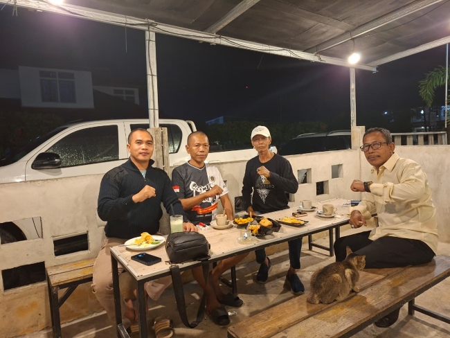 Ngopi Humanis Bersama Kapolsek Mempawah Hilir