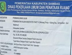 Proyek Rp10 Miliar di Ramayadi Dinilai Tidak Sinkron, Warga Minta Pemerintah Beri Penjelasan