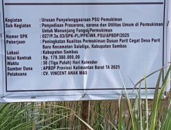 Mengungkap Proyek Siluman Fiktif di Sambas Ratusan Juta, Pokir Anggota DPRD Kalbar Eni Lestari PDIP?