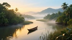 Sungai Kapuas di Kabupaten Sanggau, Kalimantan Barat, kini bersih dari aktivitas PETI jelang Nataru 2026. Keberhasilan ini berkat operasi intensif Polres Sanggau dan Polda Kalbar.