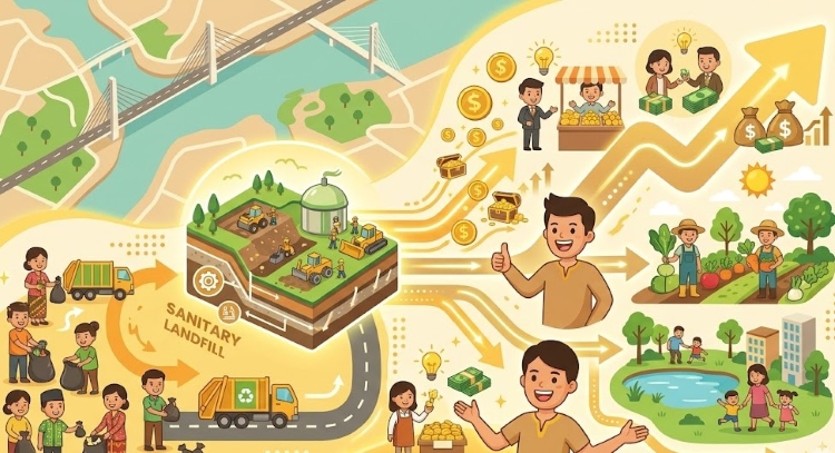 Masyarakat setempat pun merasa terbantu adanya pembangunan itu luar biasa.