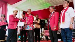 PT BKB Timbun Tanah Area Kawasan DAD Meliau, Sekaligus Launching Kapal LCT Pangsuma
