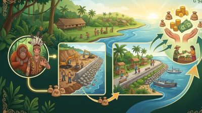 Proyek Rp13,7 Miliar di Pesisir Ketapang Dongkrak Ekonomi Warga