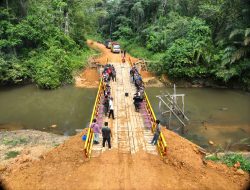 PT BHD Wujudkan Akses Penghubung Desa Cupang-Meranggau Lewat Program CSR