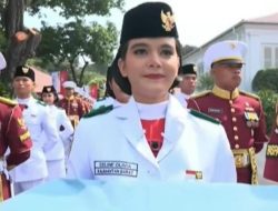 Tampil Memukau di Istana Merdeka, Siswi SMKN 5 Pontianak Celine Olivia Apriani Theo Sukses Emban Tugas Pembawa Baki Utama Paskibraka 2026