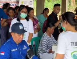 Ratusan Warga Bonti Antusias Ikuti Cek Kesehatan Gratis, Demokrat Sanggau Rayakan HUT ke-25 dengan Aksi Sosial