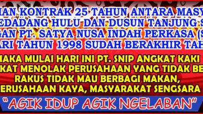 Kasus PT Satya Nusa Indah Perkasa (SNIP) menjadi kaya raya, masyarakat menjadi miskin