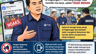 PT WAI tegaskan tenaga kerja asing di perusahaan sesuai ketentuan Imigrasi.