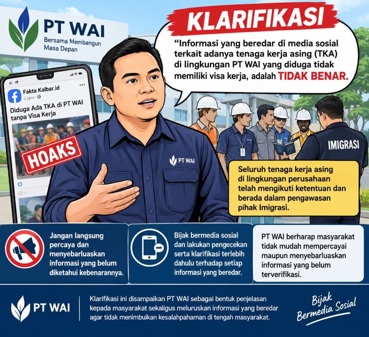 PT WAI tegaskan tenaga kerja asing di perusahaan sesuai ketentuan Imigrasi.