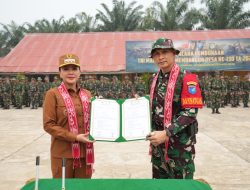 Kodim 1210/Landak Gelar TMMD ke-130 Tahun 2026, Bupati Landak Resmi Buka Program Pembangunan Desa di Amboyo Selatan