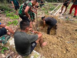 Senyum Bahagia dan Rasa Syukur Bu Suhanim, Satgas TMMD Ke-130 Kodim 1210/Landak Mulai Bangun MCK