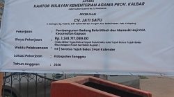KASUS Gedung Balai Nikah KUA Kapuas Sanggau Rp1,3 M Hancur Lebur, Pengawas Lingau